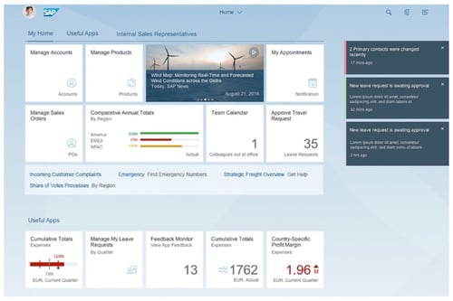 SAP Fiori Launchpad Screenshot